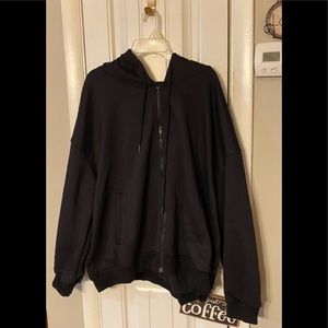 Black zip up hoodie